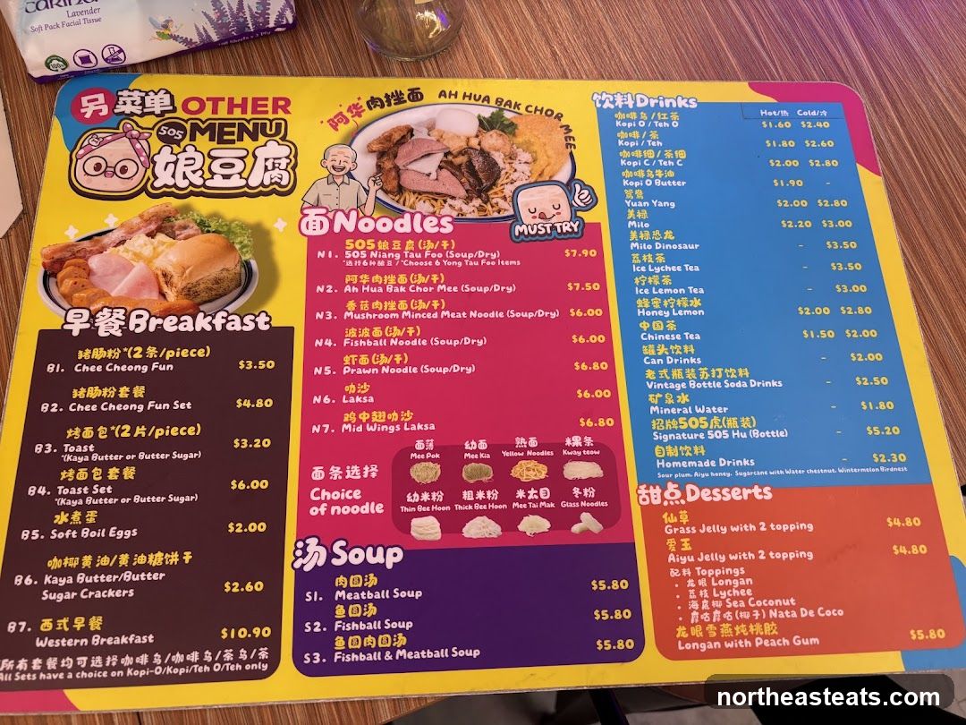 SOS MENU