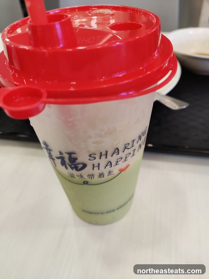 Green Drink with Red Lid