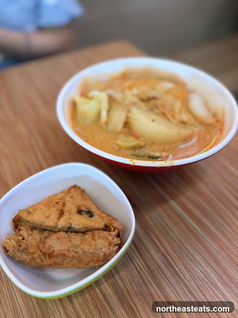 Curry Laksa and Fried Snacks