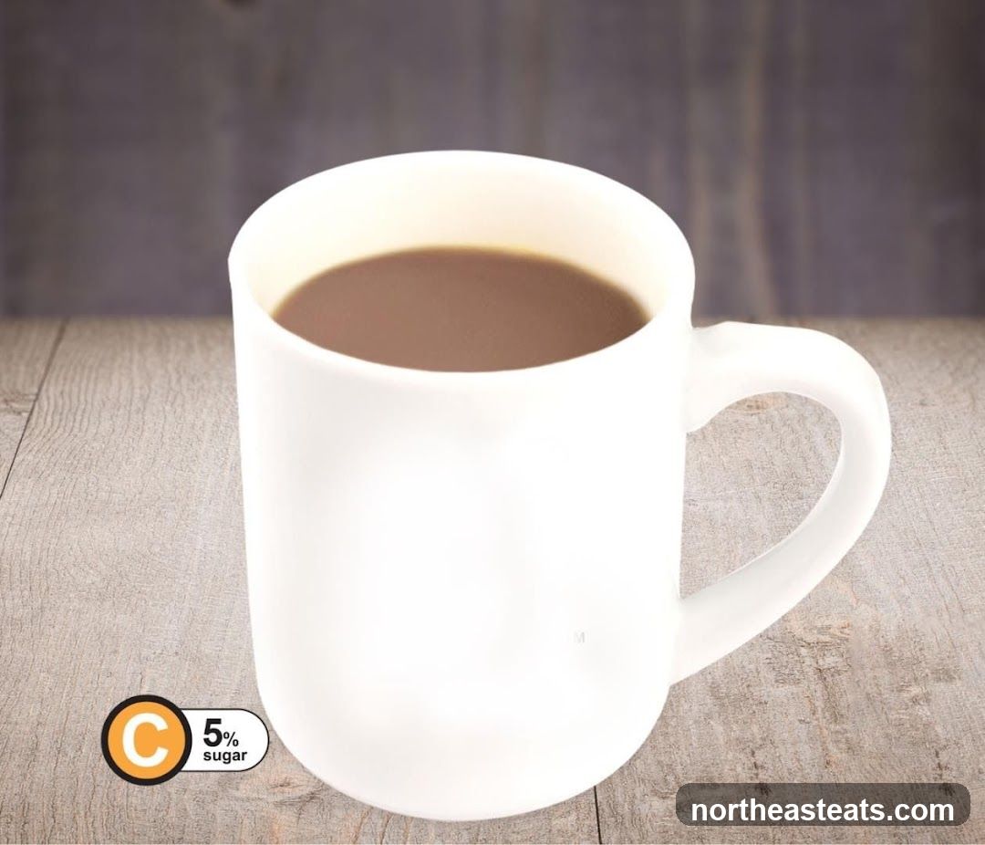 Coffee with Sugar Content Label