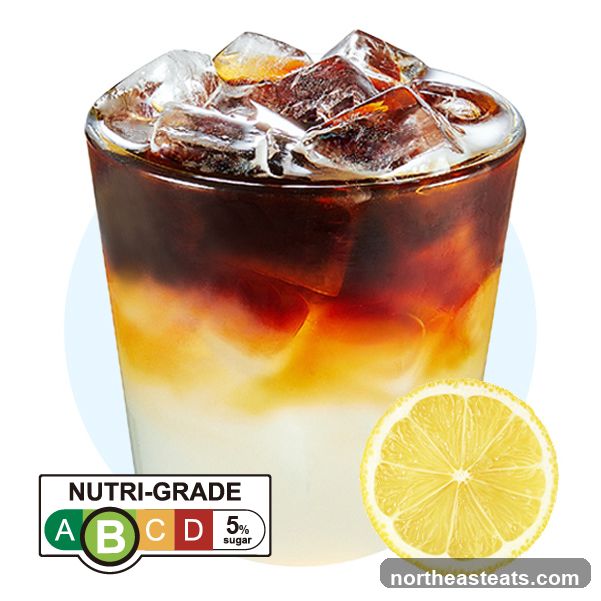 Iced Coffee with Lemon and Nutri-Grade Label