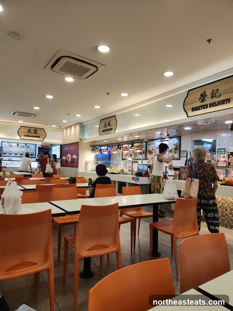 Food court with seating