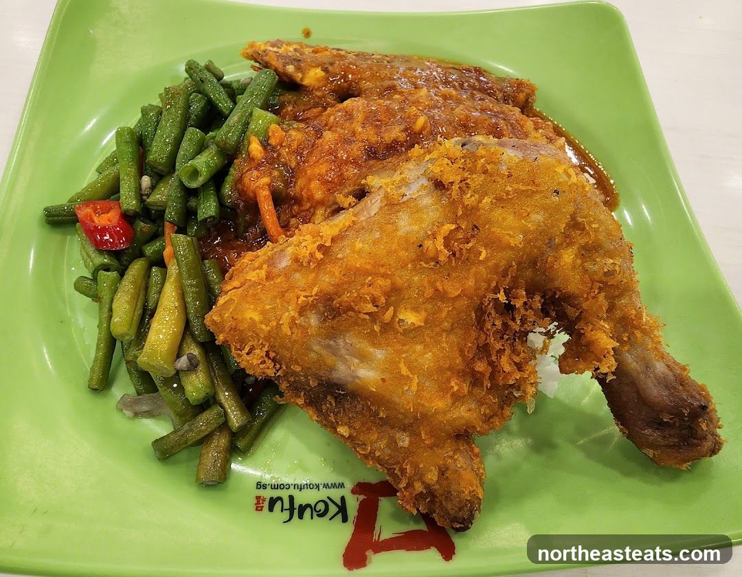 Fried Chicken with Green Beans