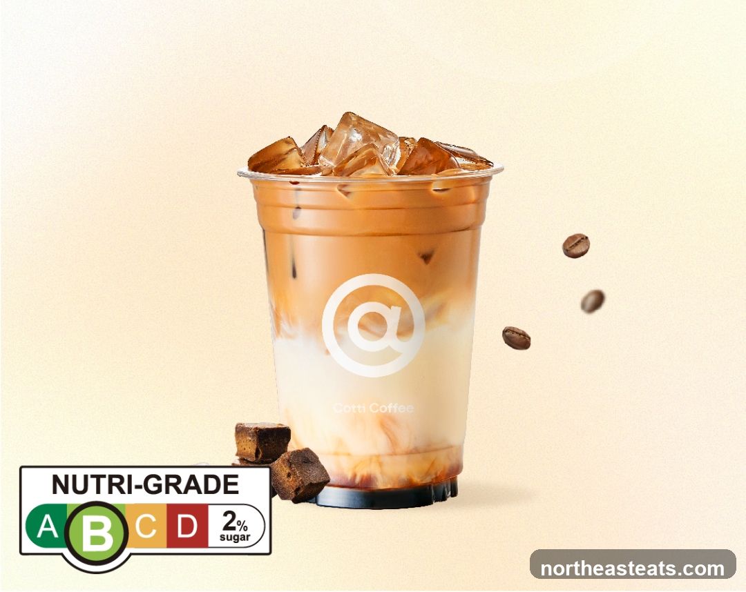 Iced Coffee with Nutri-Grade Label