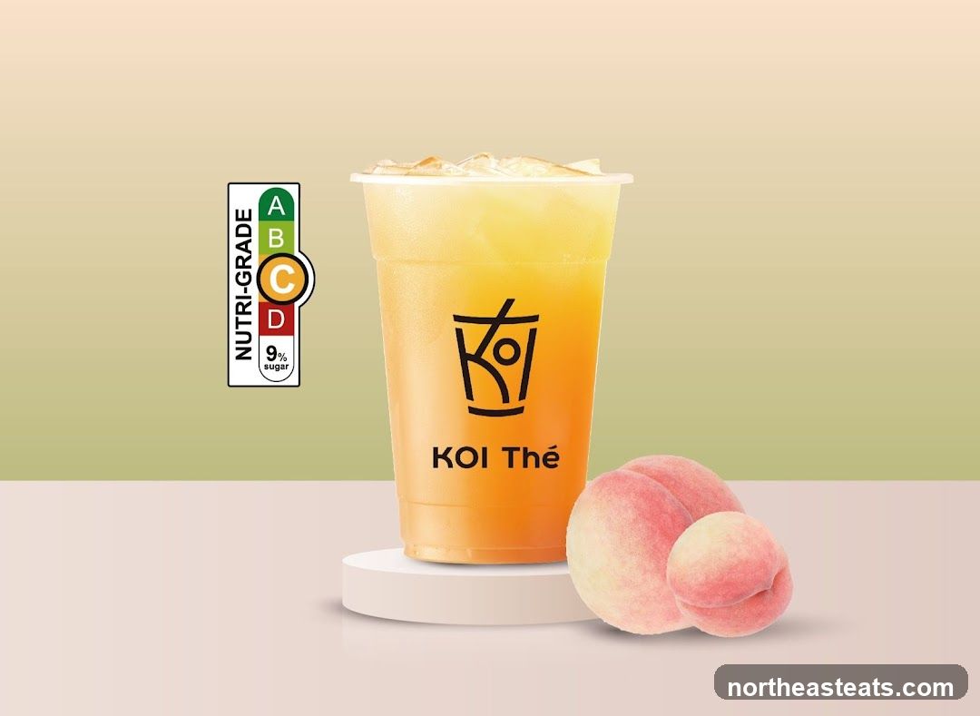 Peach Tea with Nutri-Grade Label