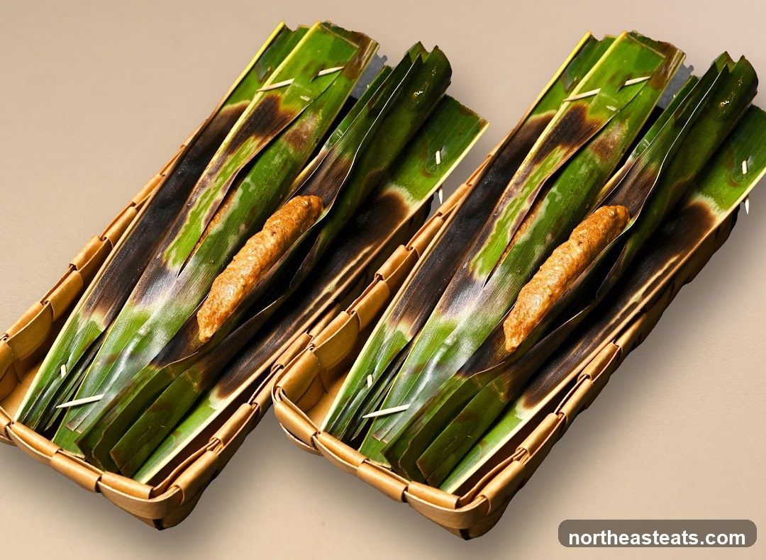 Grilled Fish Cakes Wrapped in Banana Leaves