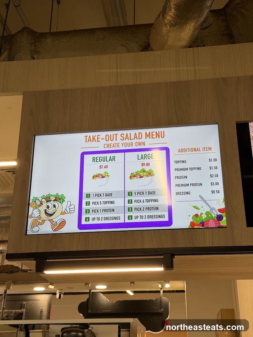 Take-Out Salad Menu