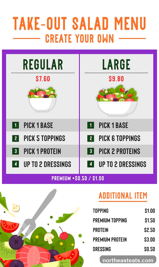 Take-Out Salad Menu
