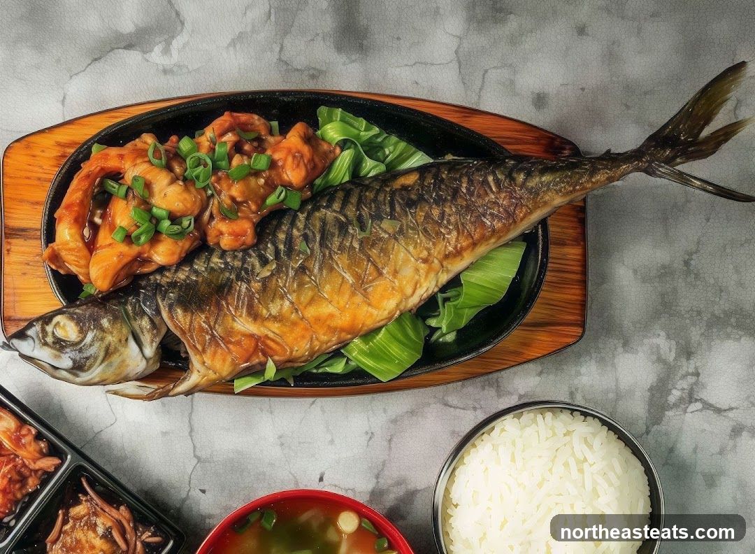 Saba Shioyaki with sides