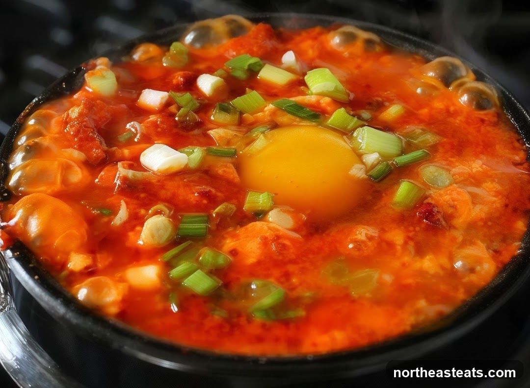 Spicy Korean Stew with Egg