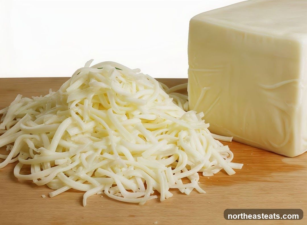 Shredded Cheese and Block of Cheese