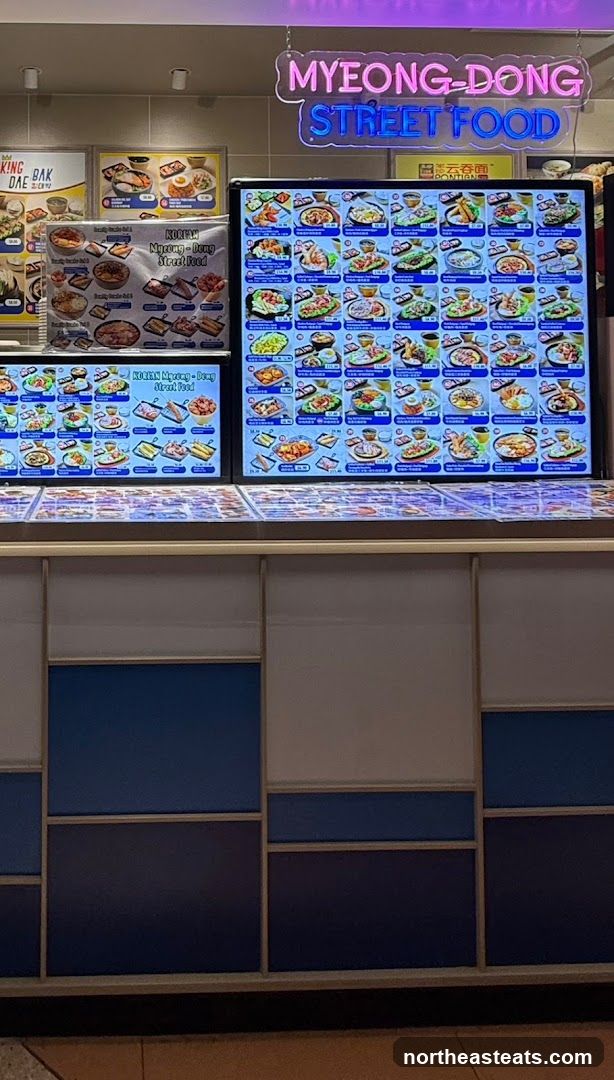 Myeong-Dong Street Food Menu