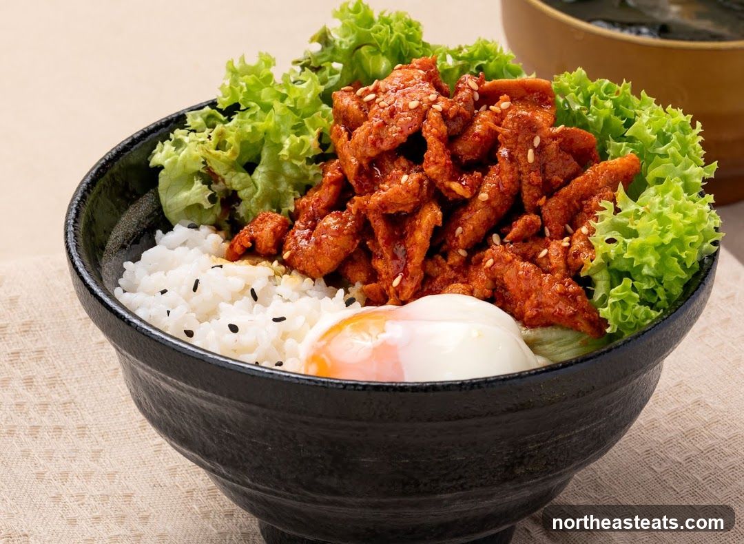 Spicy Pork Rice Bowl
