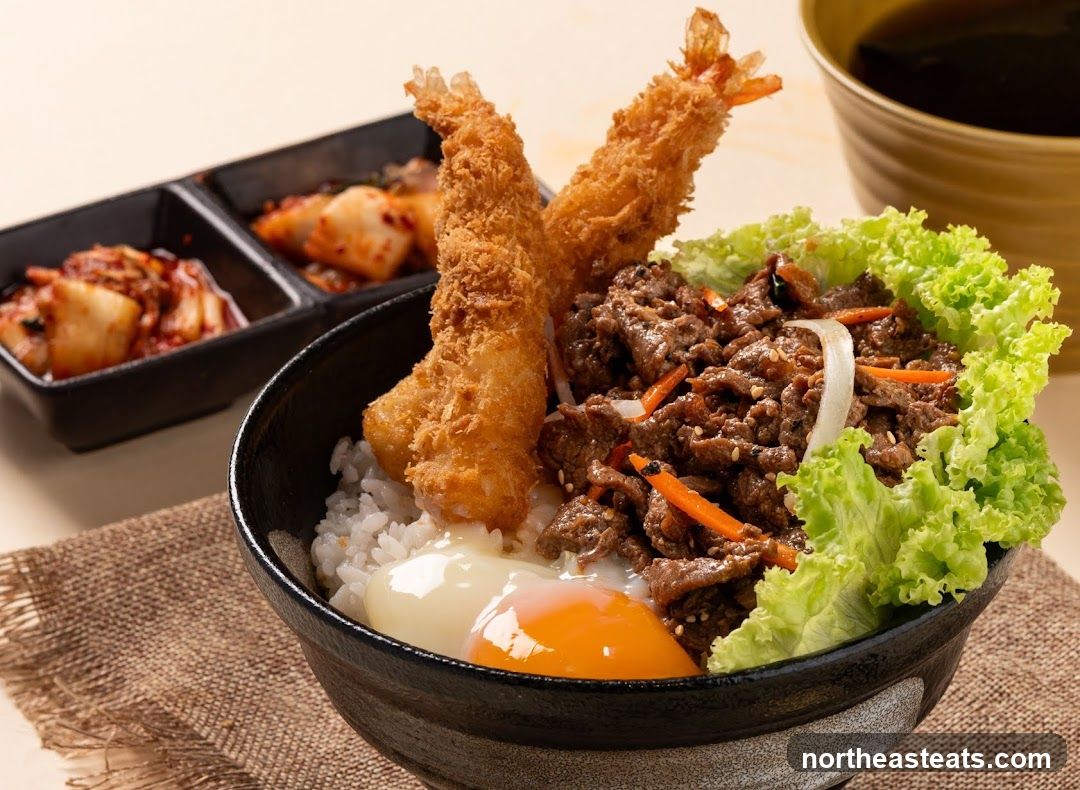Beef and Shrimp Donburi