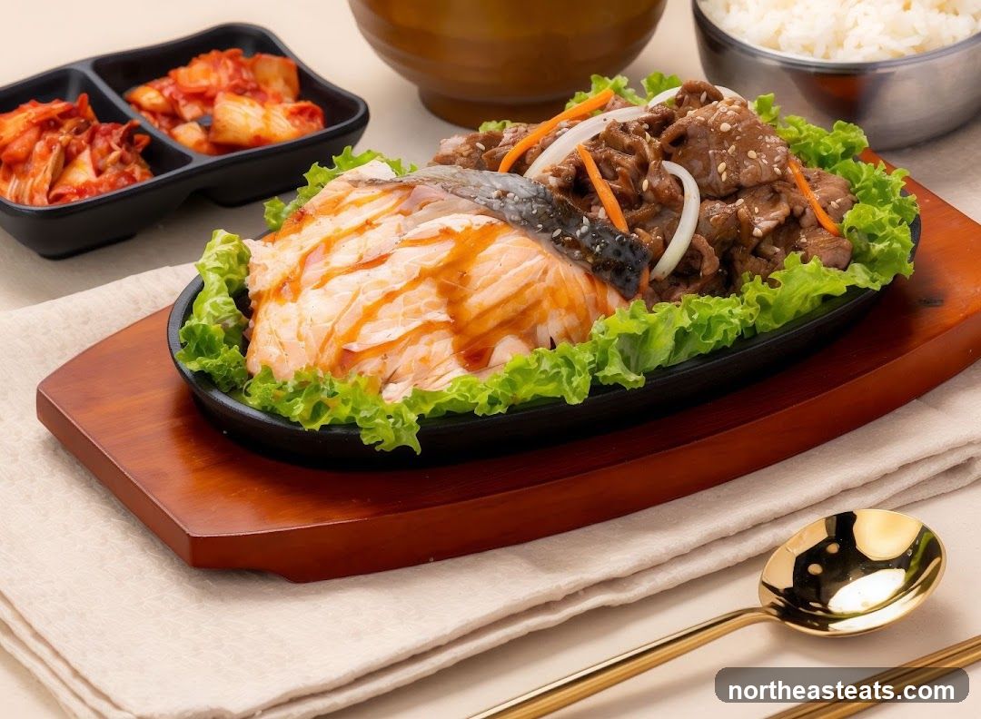 Salmon and Beef Platter