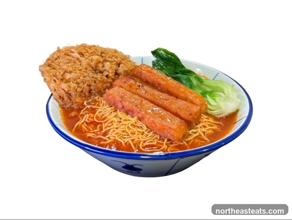 Noodle Dish with Spam and Egg