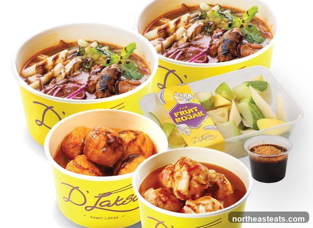 D'Laksa Asam Laksa and Fruit Rojak