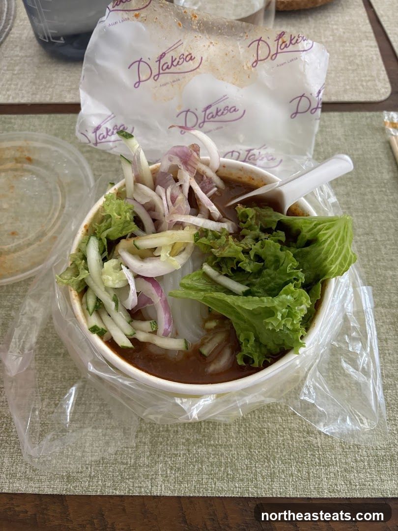 Laksa with toppings