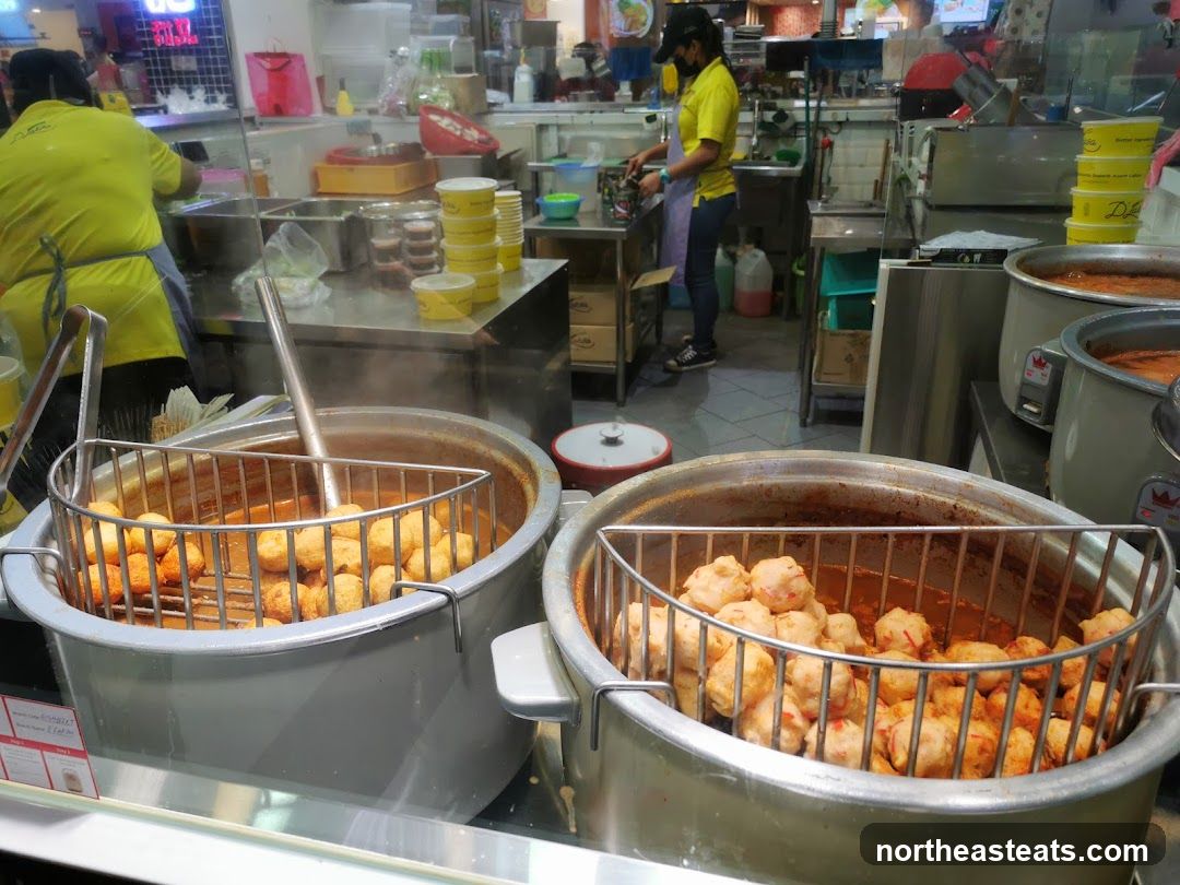 Food Stall with Fish Balls