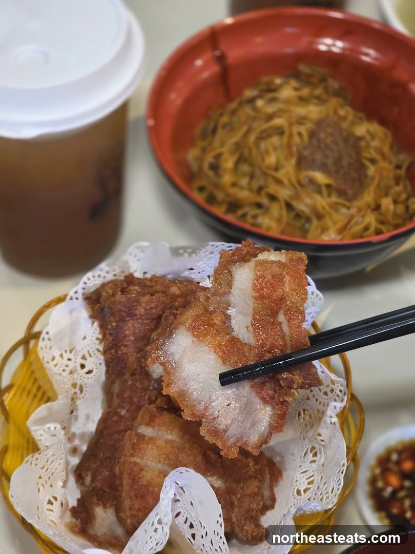 Crispy Pork Belly and Noodles