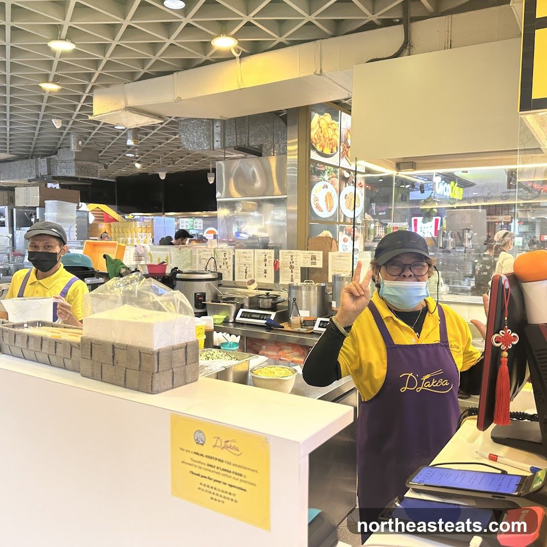 Staff at a food stall