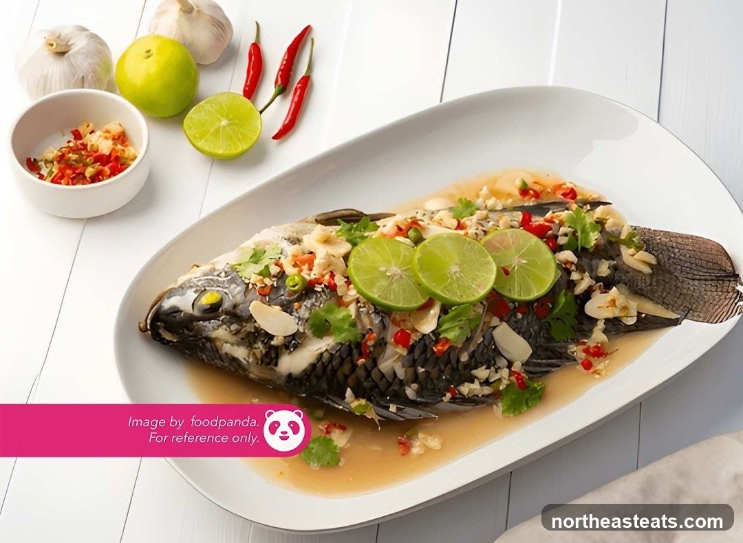 Steamed Fish with Lime and Chili