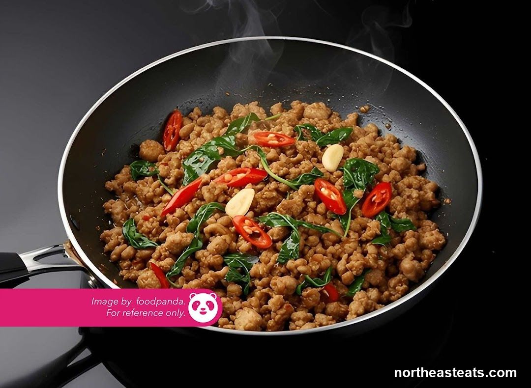 Stir-fried Minced Meat with Basil