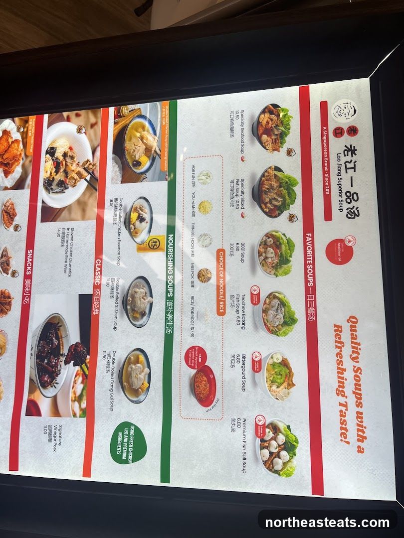 Lao Jiang Superior Soup Menu