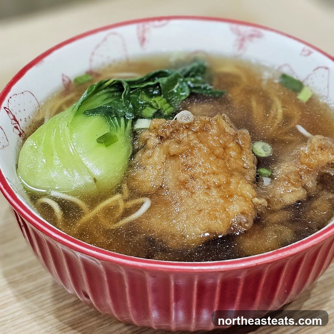 Noodle Soup with Fried Fish