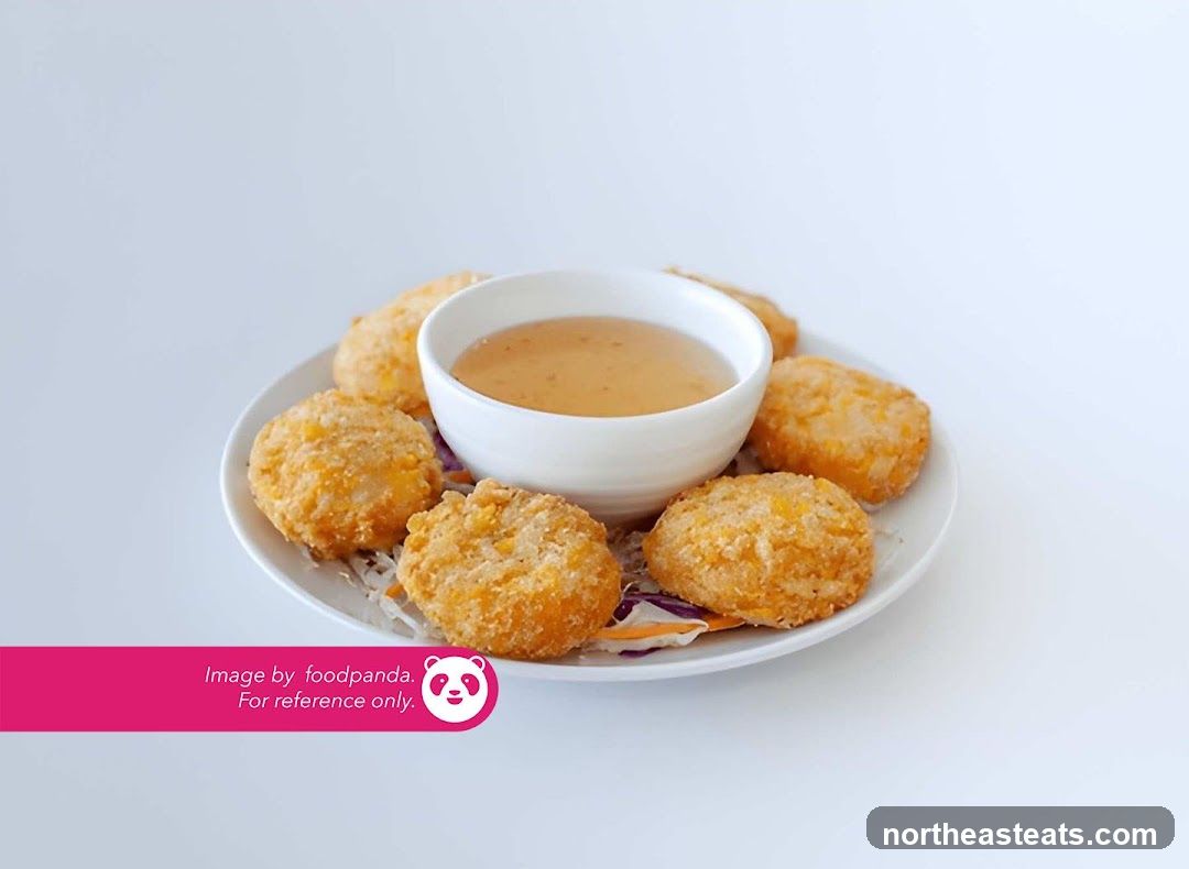 Fried Appetizers with Dipping Sauce
