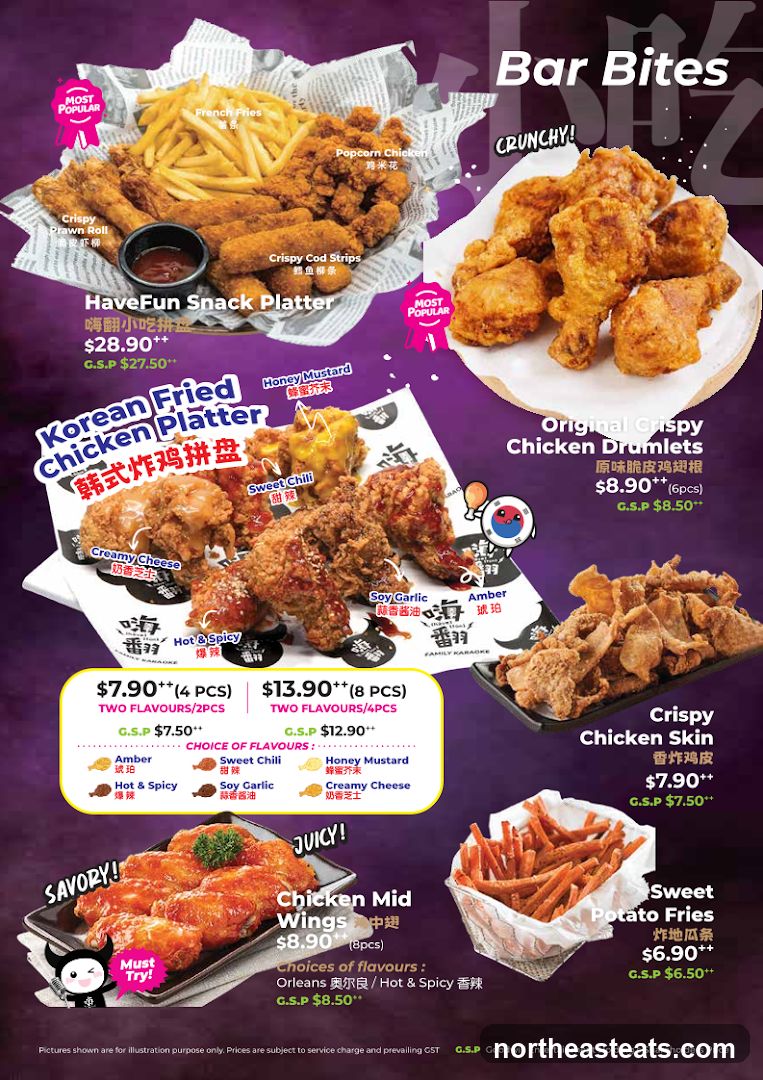 Bar Bites Menu