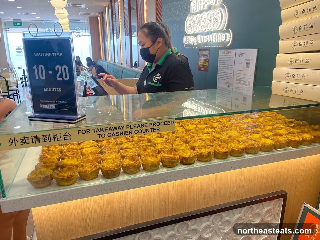 Malaysian Cuisine Counter with Egg Tarts