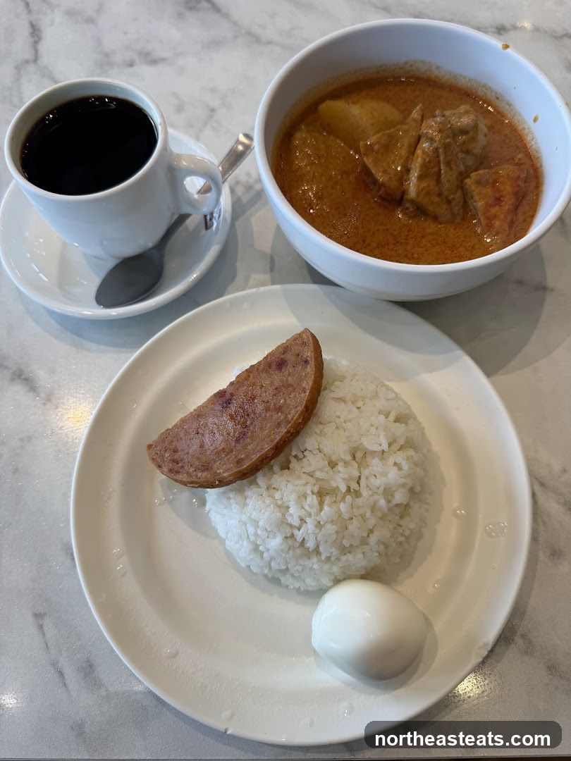 Curry with Rice and Coffee