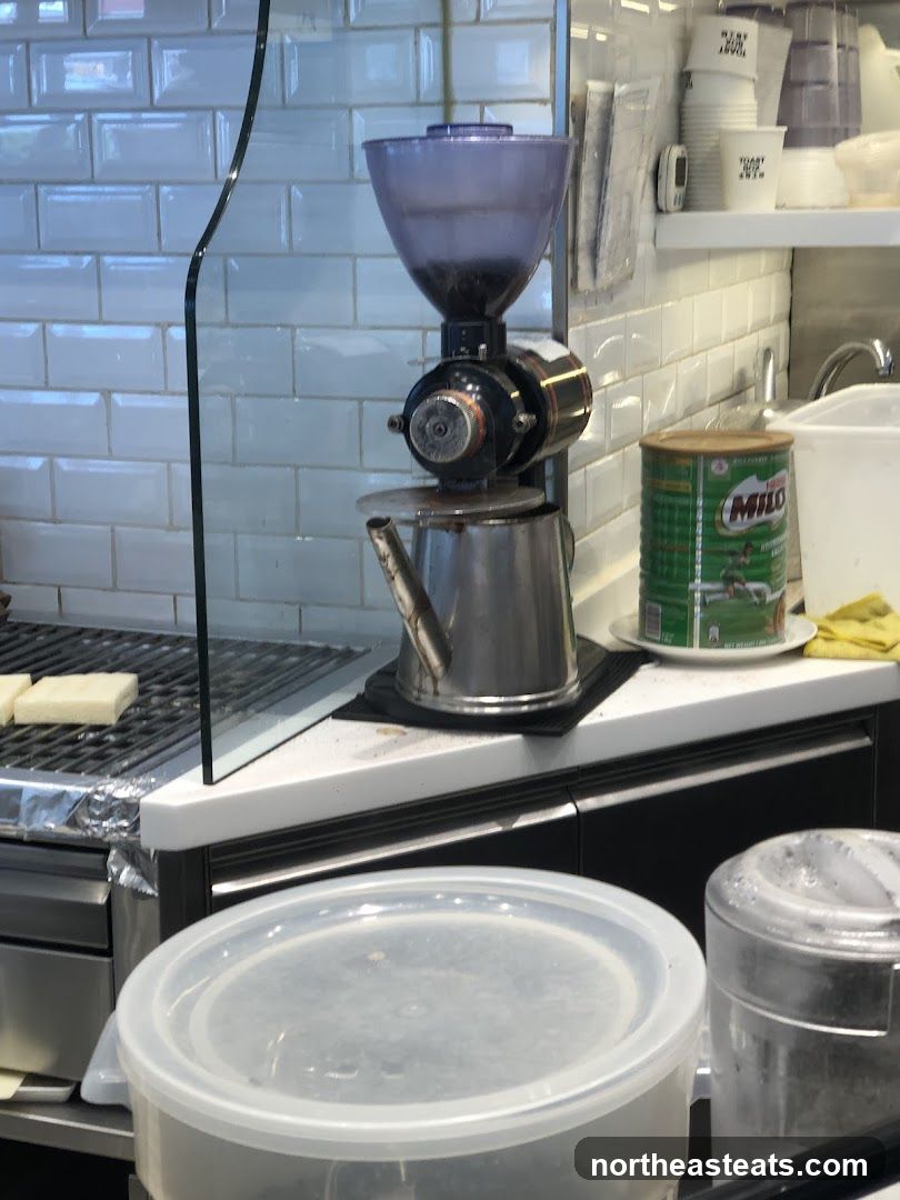 Coffee Grinder and Milo Tin