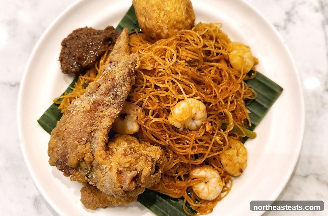 Fried Chicken and Noodles