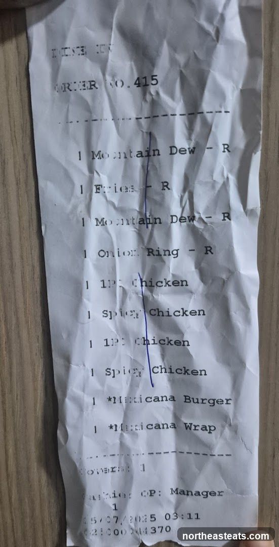 Order Receipt