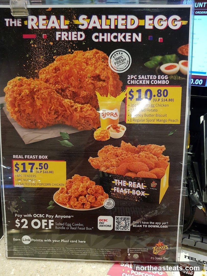 The Real Salted Egg Fried Chicken Menu