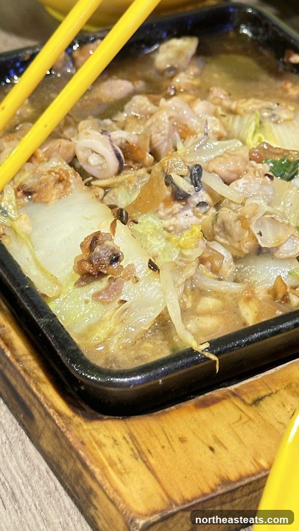 Sizzling Seafood and Cabbage
