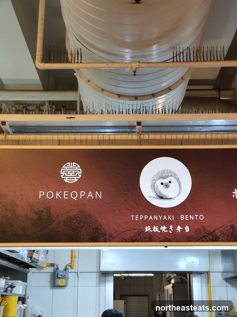Pokeqpan Teppanyaki Bento Sign
