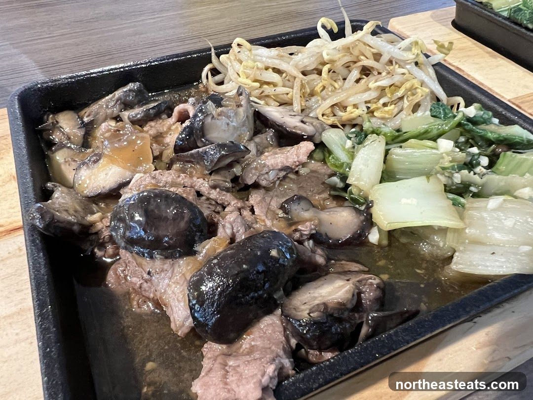 Sizzling Beef and Mushroom Dish