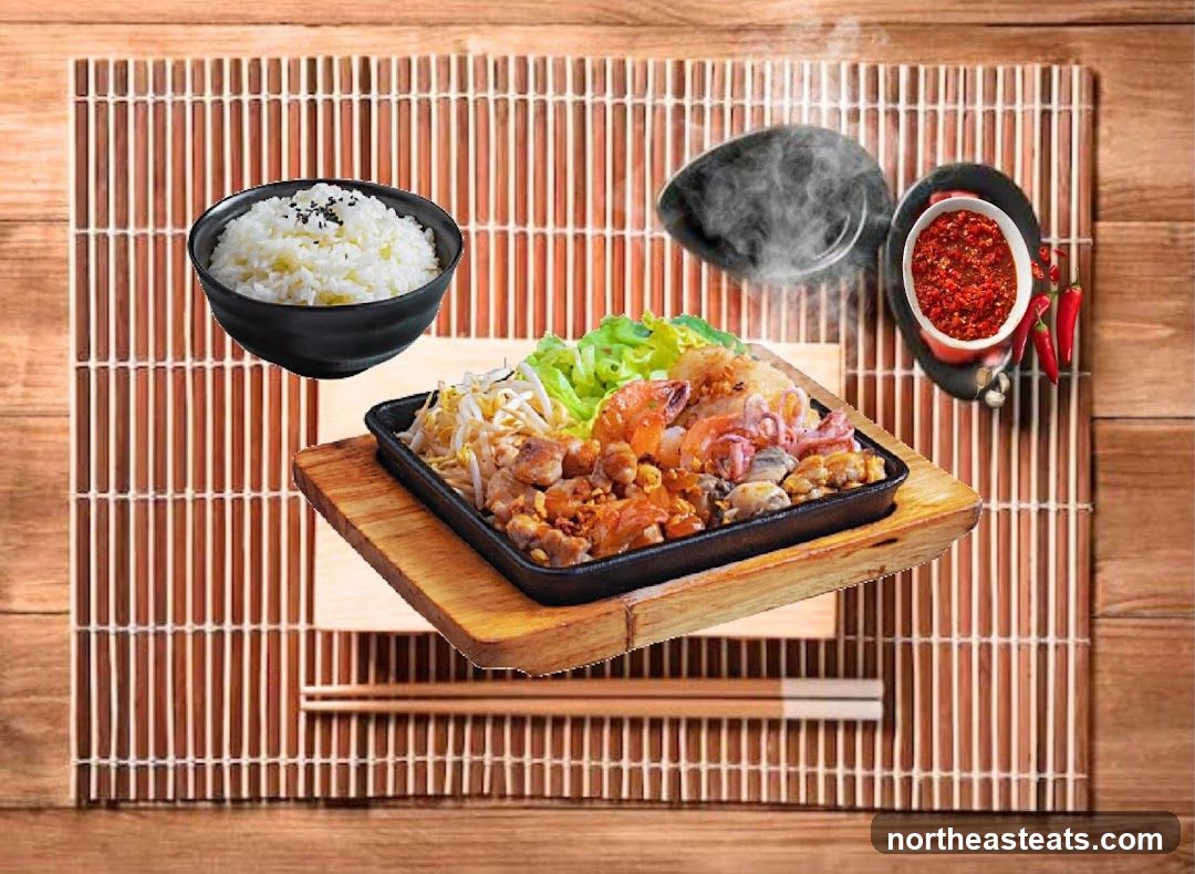 Sizzling Seafood and Chicken Platter