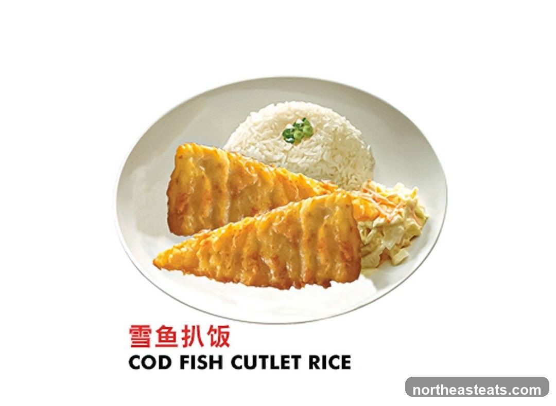 Cod Fish Cutlet Rice