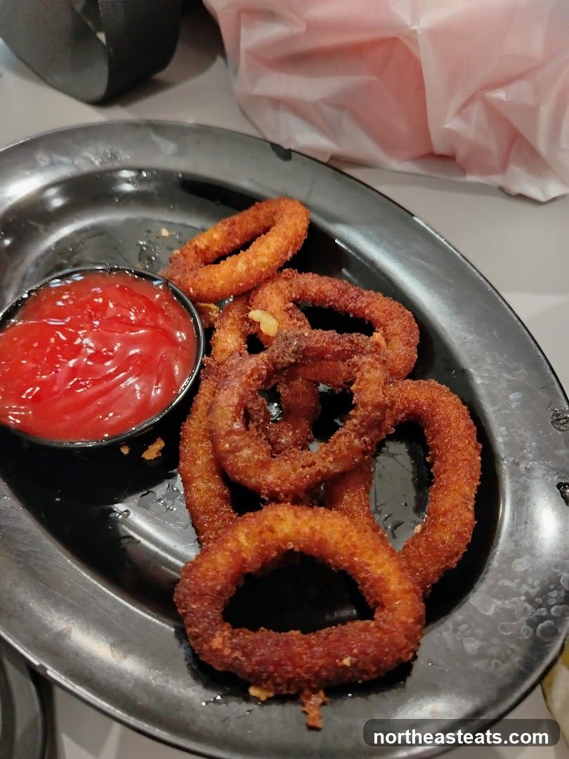 Onion Rings with Ketchup