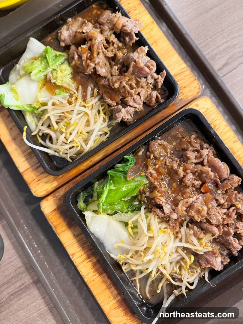 Sizzling Beef and Vegetable Plates