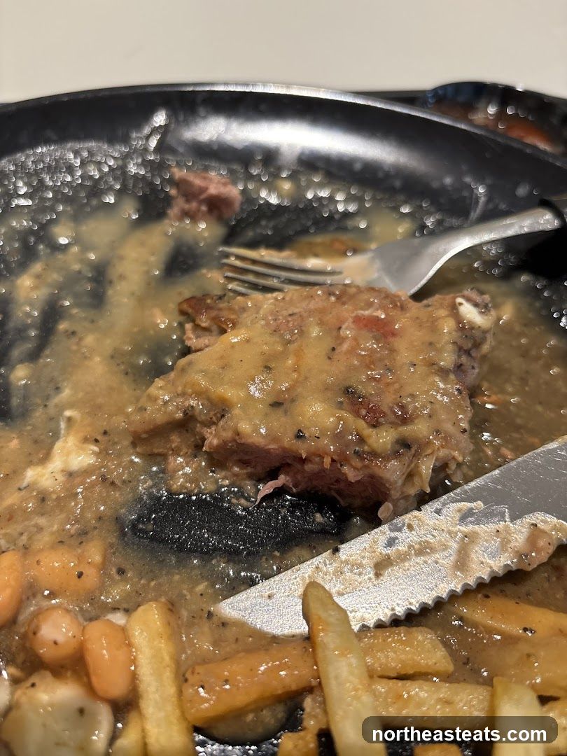 Sizzling Steak and Fries