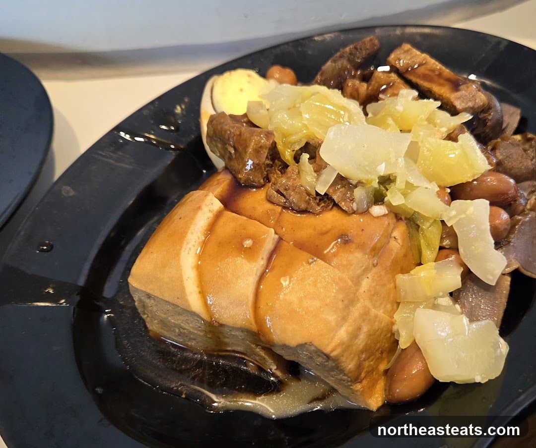 Braised Tofu and Meat Dish
