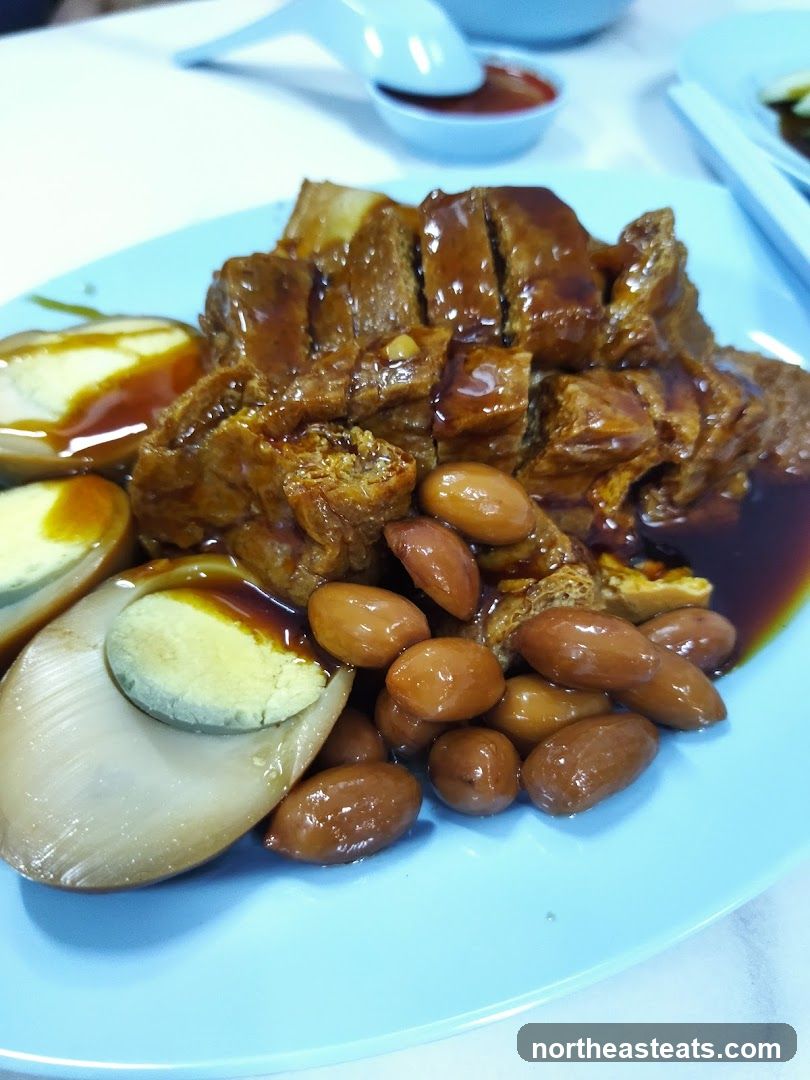 Braised Pork Belly with Eggs and Peanuts