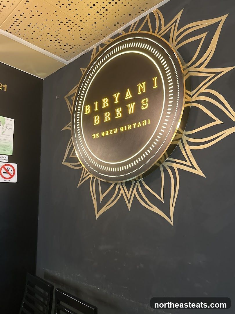 Biryani Brews Sign
