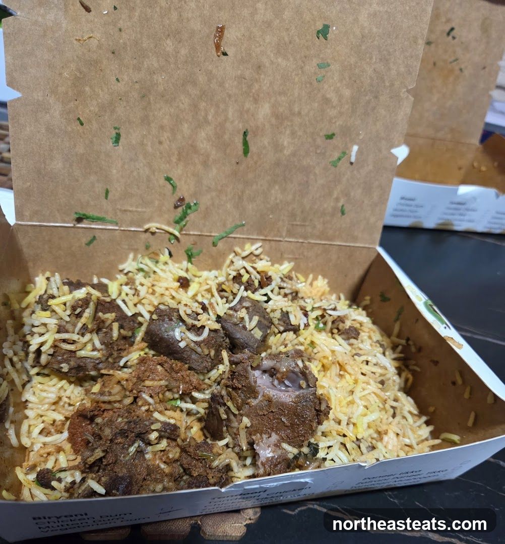Biryani in a Takeout Box