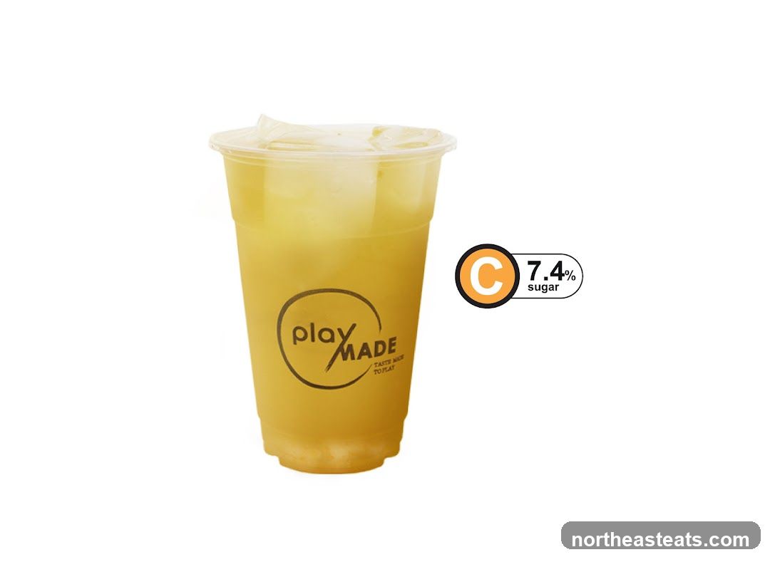 Drink with sugar content indicator